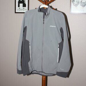 Patagonia Mens Adze Hybrid Jacket Gray on Gray Size Large Polartek Windblock